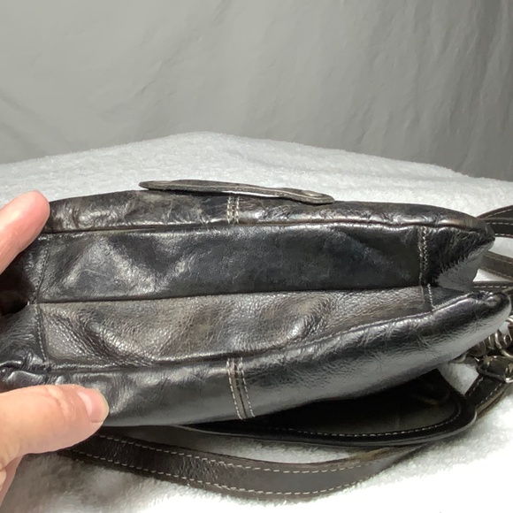 Bed Stu Ziggy Black Leather Crossbody Belt Bag - Picture 10 of 16